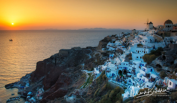 Last Light on Santorini